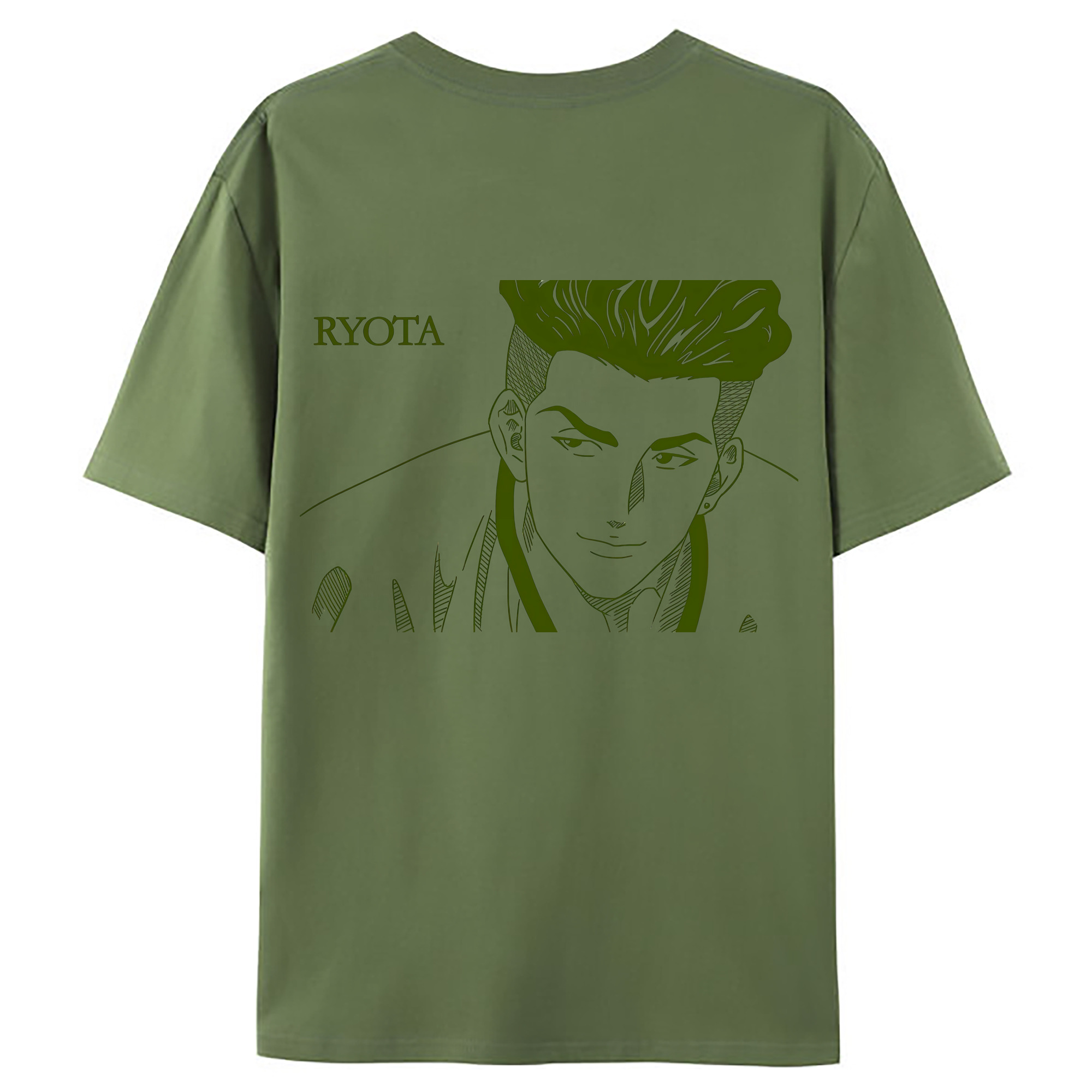 （画像用） SLAM DUNK／スラムダンク 綿100％ メンズ半袖Tシャツ（バックプリント） 通気性